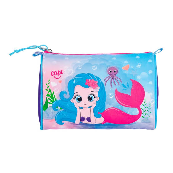 Cartuchera CAPI Kids Sirena– Modelo Triangular