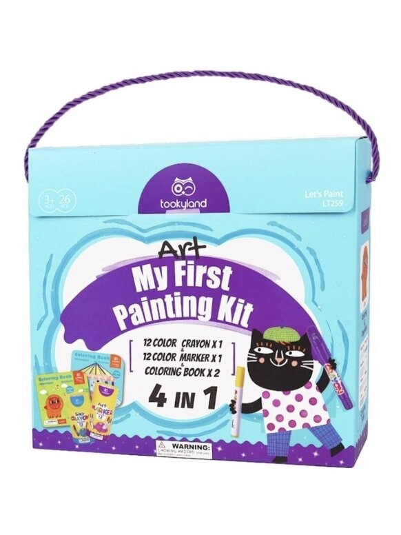 TOOKY LT259 MY FIRST PAINTING KIT (+3 AÑOS) (26 PIEZAS)