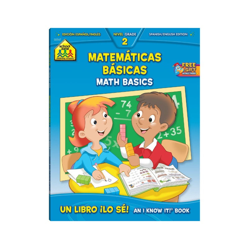 Math Basics 2 Bilingual Workbook (ages 7-8)