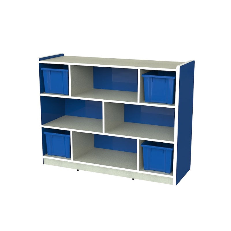 Gabinete Infantil Cubby (8C) Azul/Gris