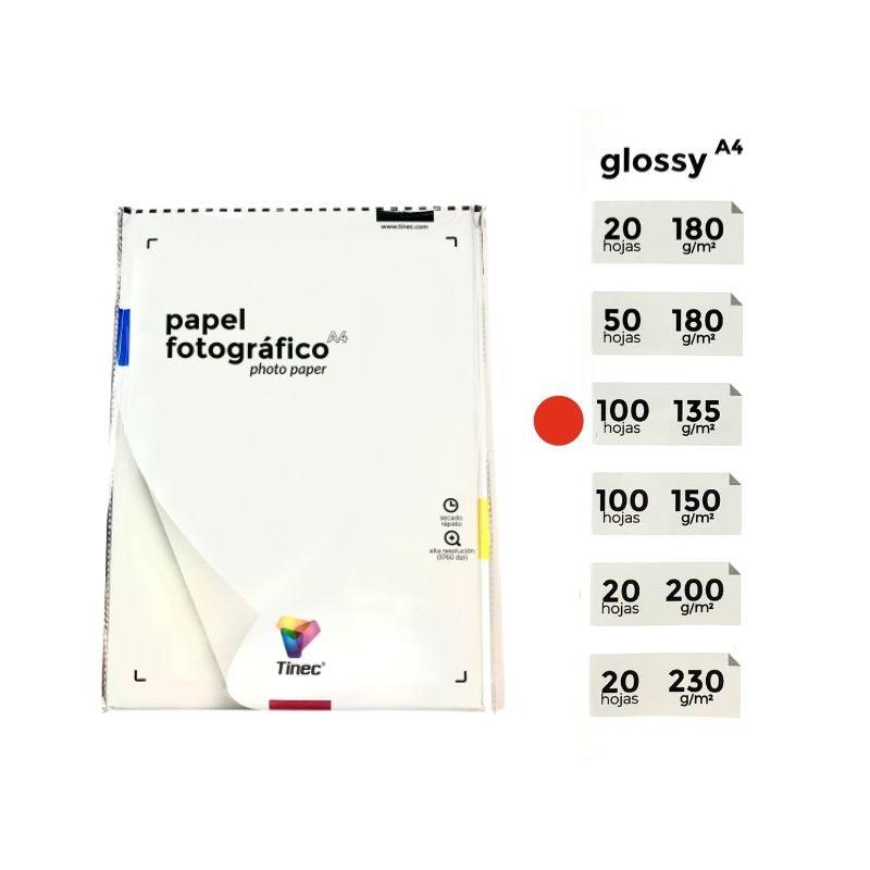 Papel Fotográfico Tinec Glossy (135 g)