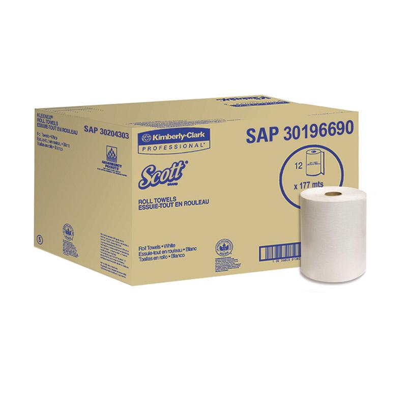 Papel toalla scott slimroll blanco (8"x580") (c/6) - Ultracomonline.com