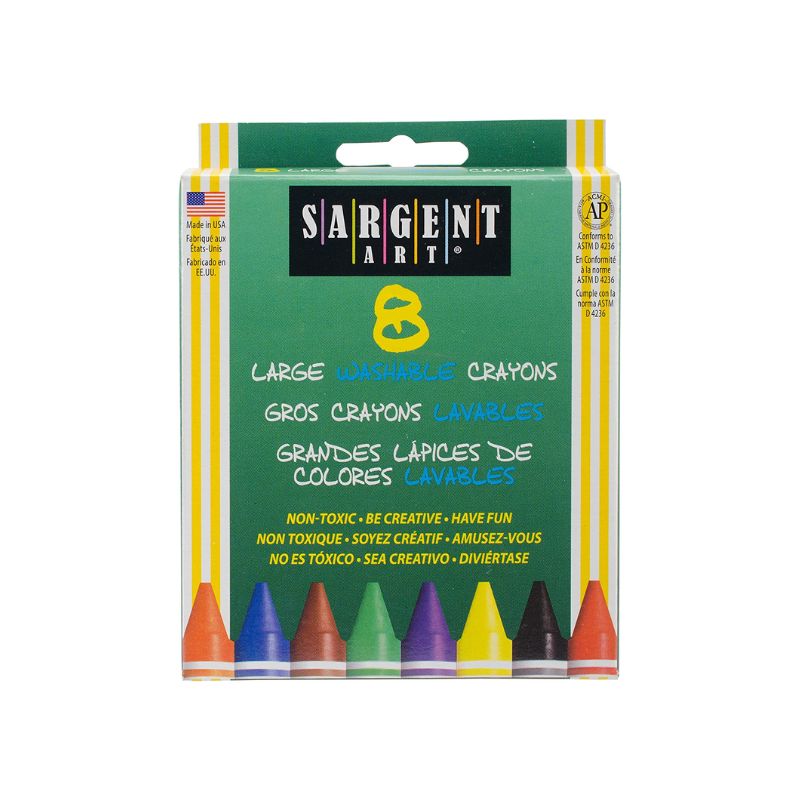 Sargent Art Large Washable Crayons