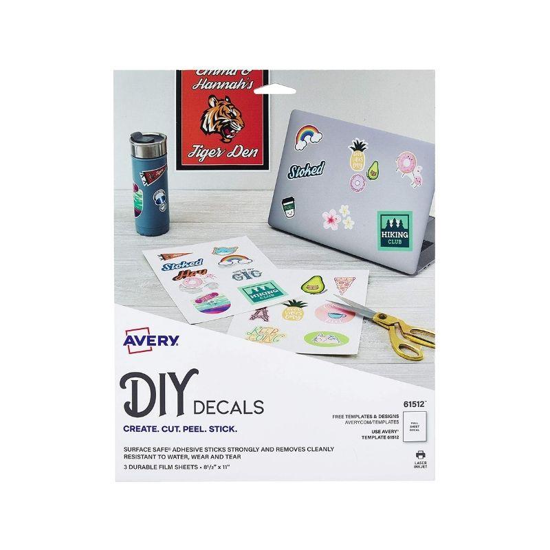 Etiqueta Avery DIY Decals Surface Safe