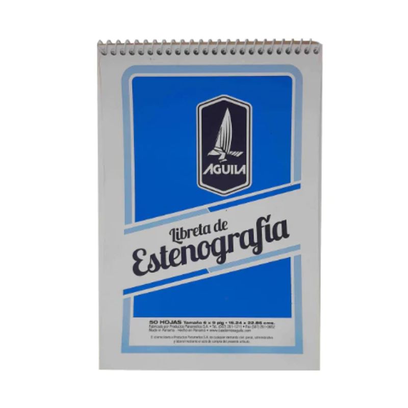 Libreta de Estenografía Águila (6"X9") (60H/120P)