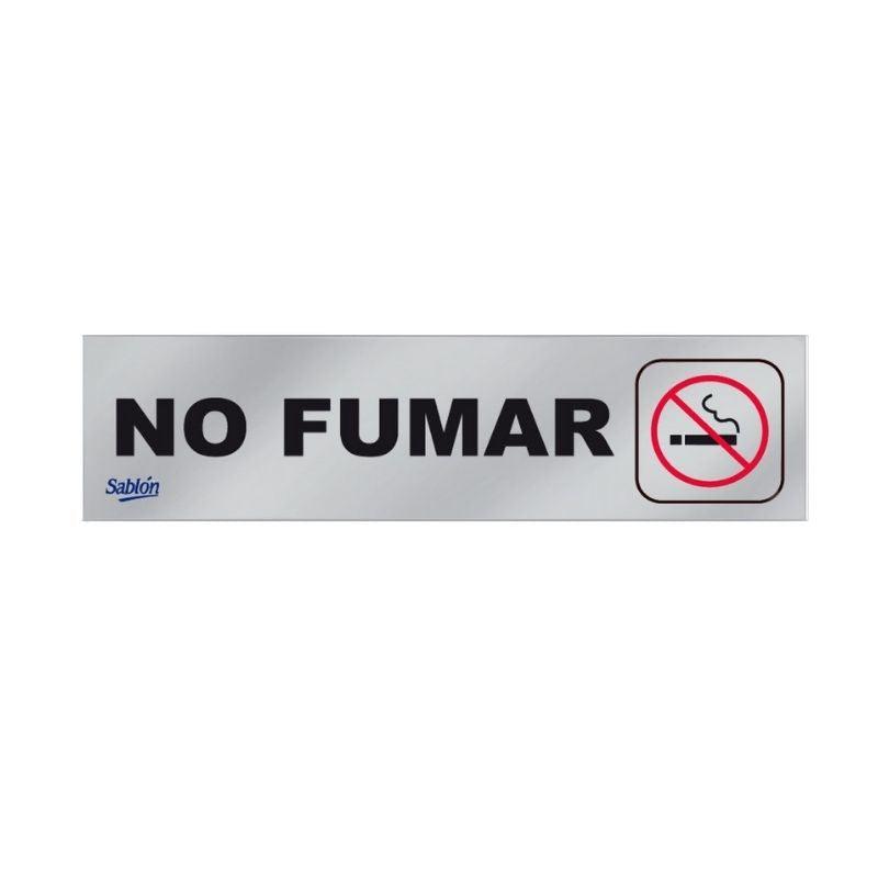 Letrero de aluminio "No fumar"