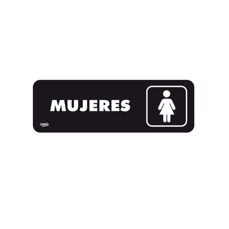 Letrero de baño "Mujeres"