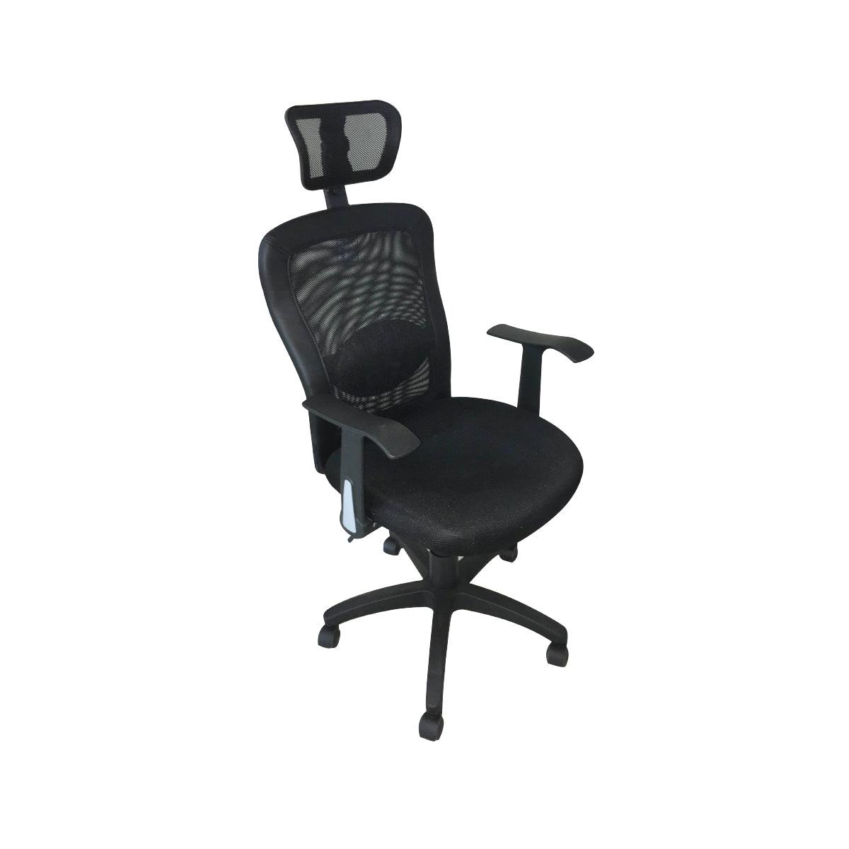 SILLA FORCE FC-SK3015-03 EJECUTIVA MESH  NEGRO CON APOYO DE CABEZA