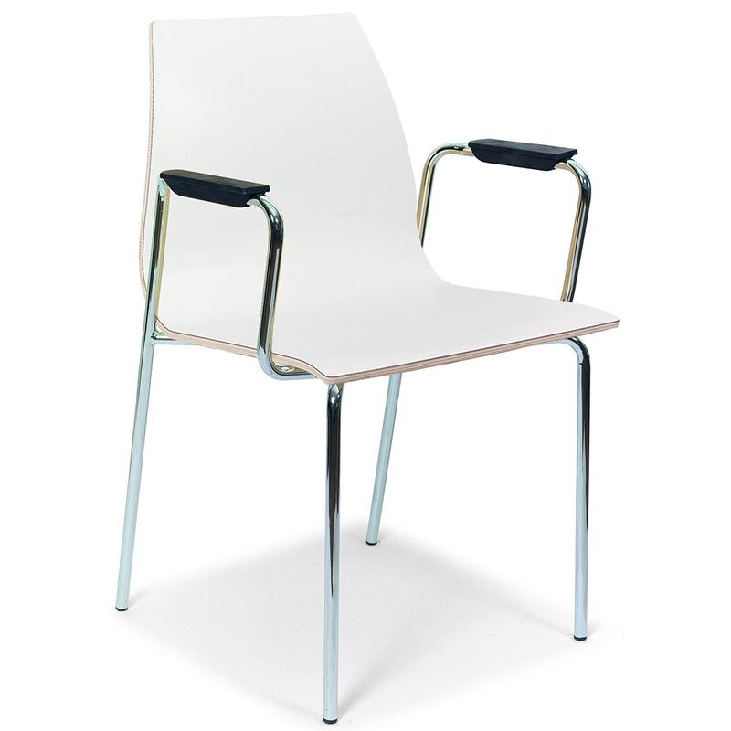 Silla colectiva ismobel riga 1 Blanco