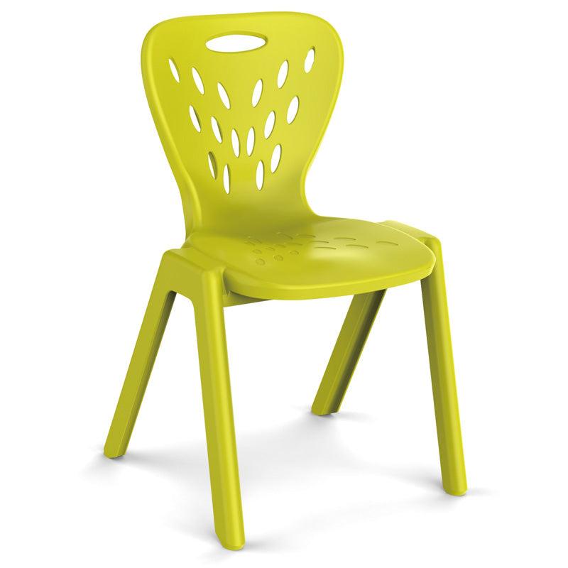 Silla infantil plástica grande verde (16")