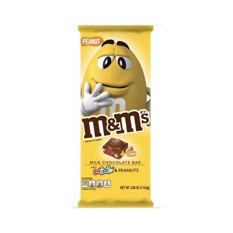 Barra de chocolate m&m's con minis y maní