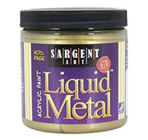 Liquid metal acrylic paint antique gold