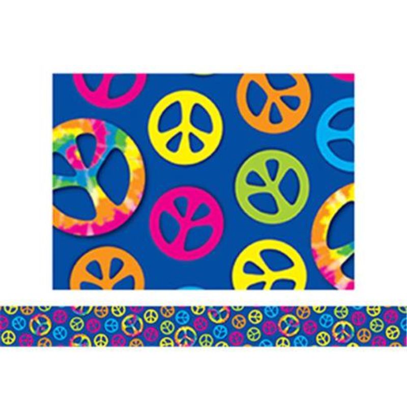 Straight Borders Peace Signs (3"X36´)