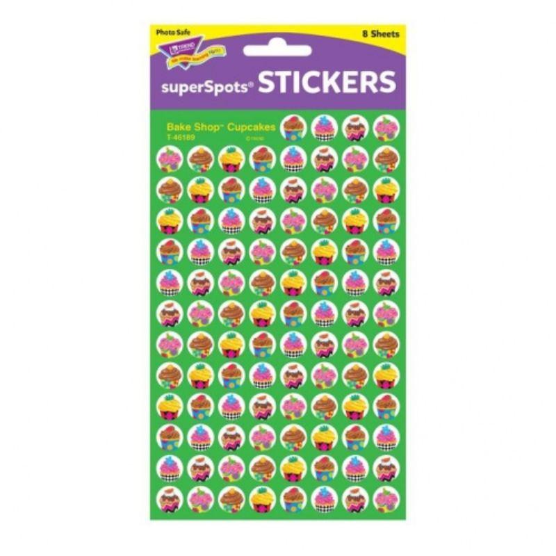 Cupcakes-Super Spots Stickers 800/Pack