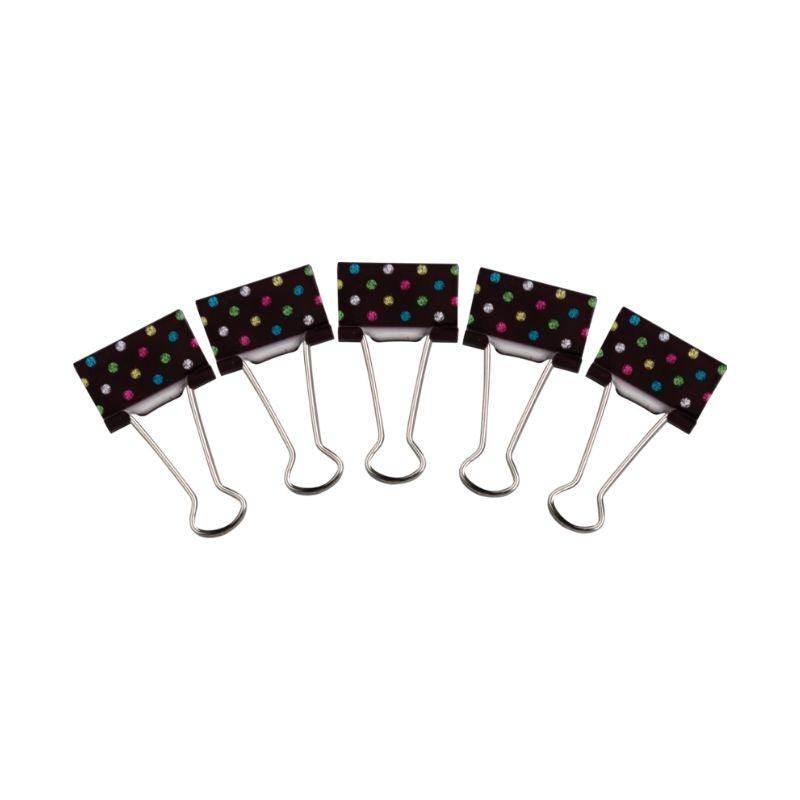 Chalkboard Brights Medium Binder Clips