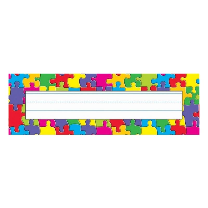 Trend jigsaw name plates