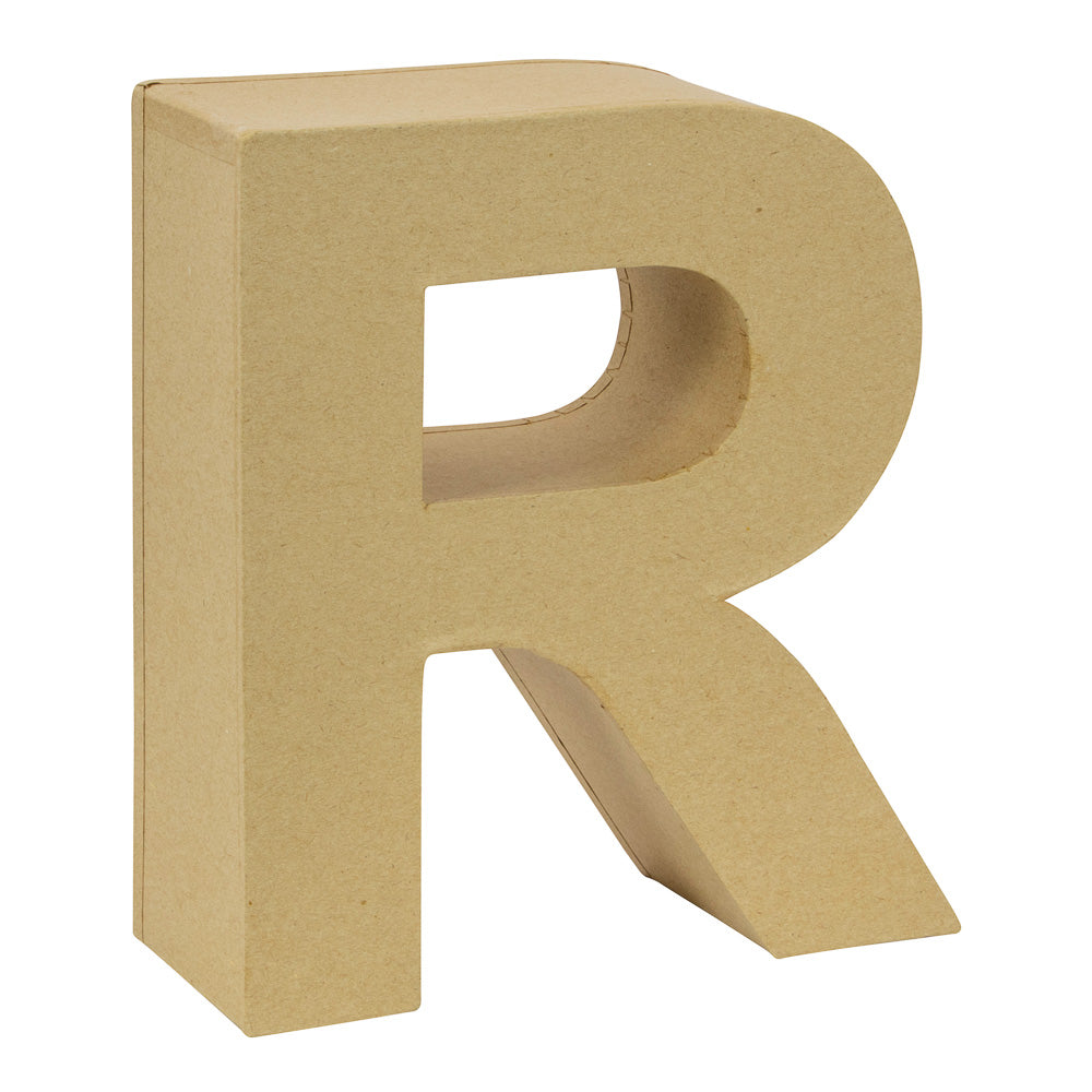 Letra "R" de papel maché