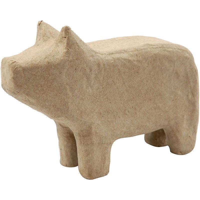 Cerdo pequeño de papel maché