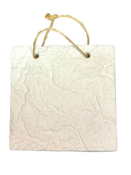 White icon plate (13x13cm)