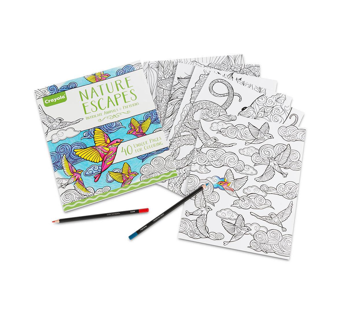 Nature Escapes Coloring Book