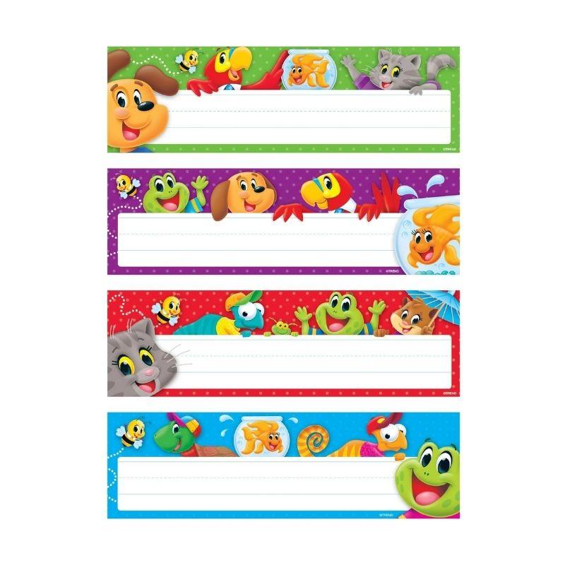 Trend Playtime Pals name plates variety pack