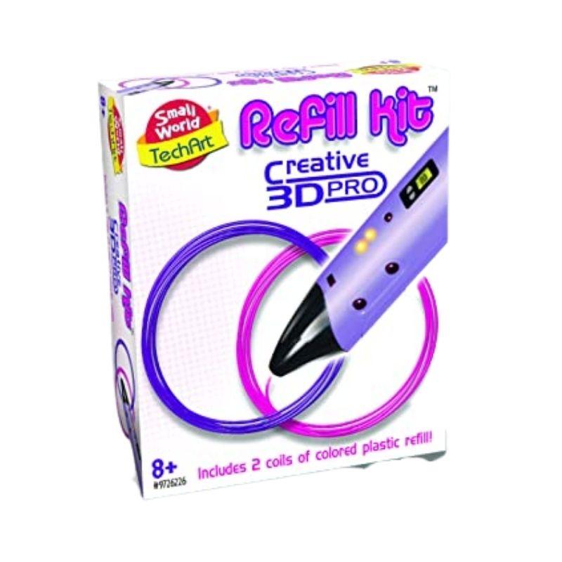 Refill Kit Art 3D Pen Recambio 2 colores, rosa/morado.