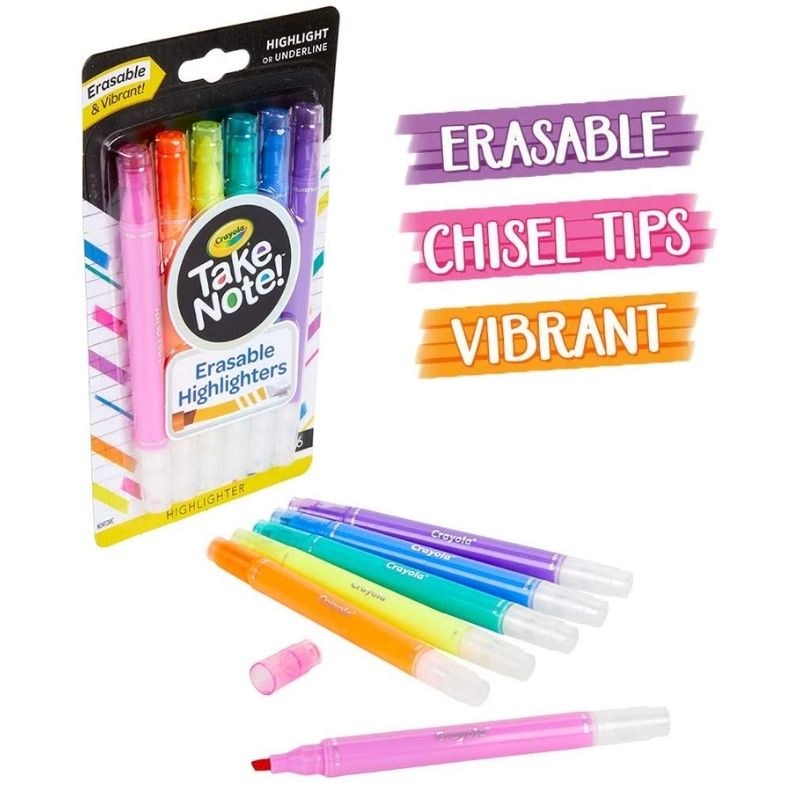 Resaltadores Borrables/ Erasable Highlighters.