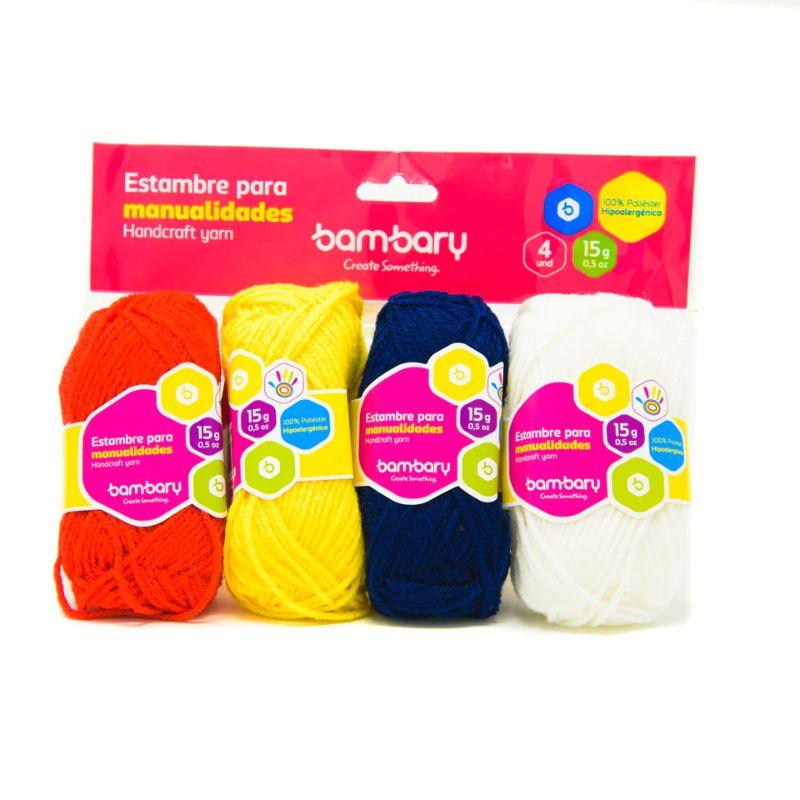 Bambary Lana Colores Primarios, (15g)(4 u)