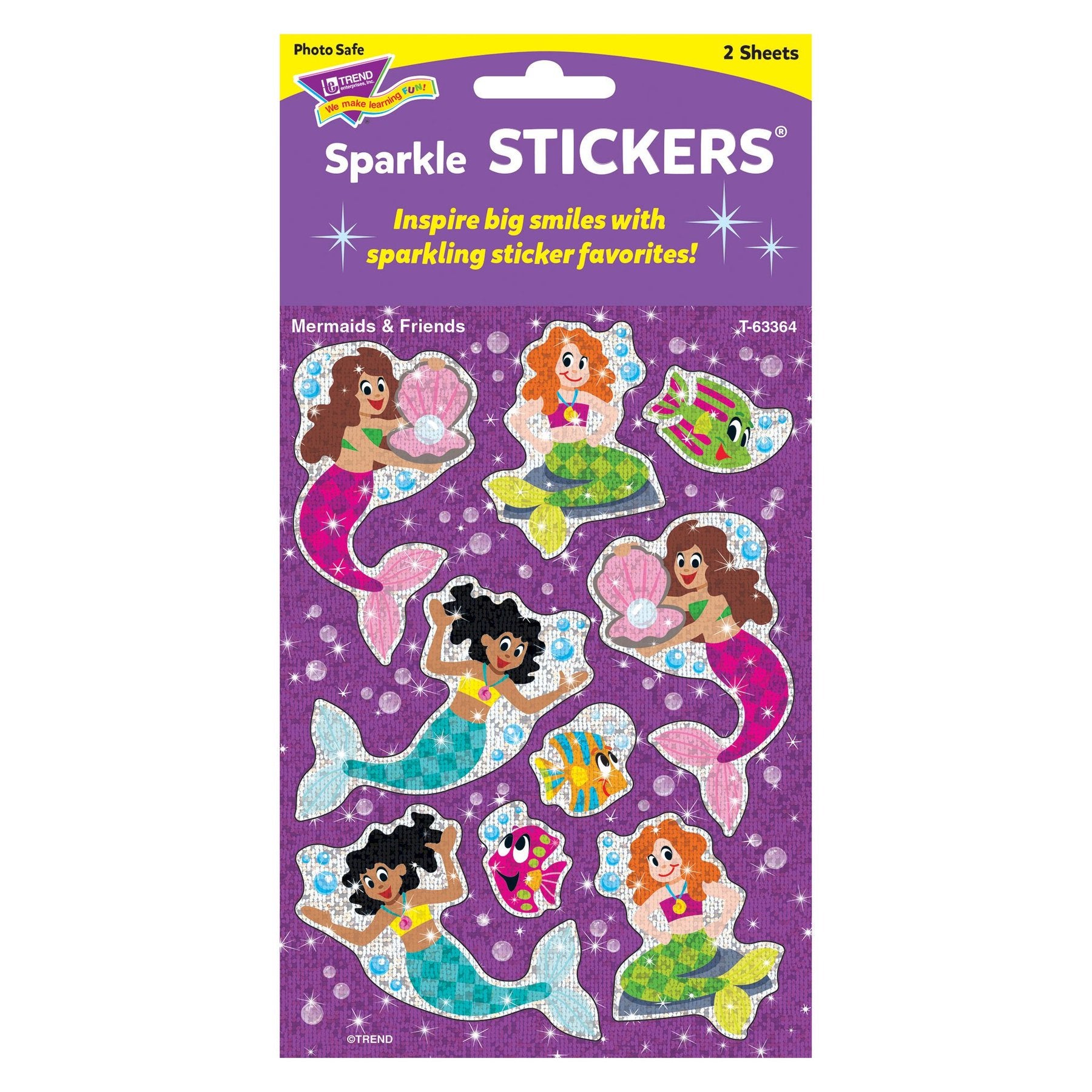 Mermaid & Friends Sparkle Stickers