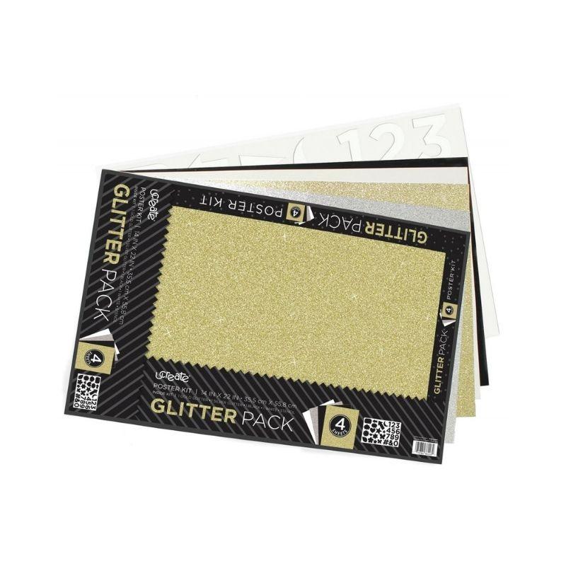 Glitter poster board kit