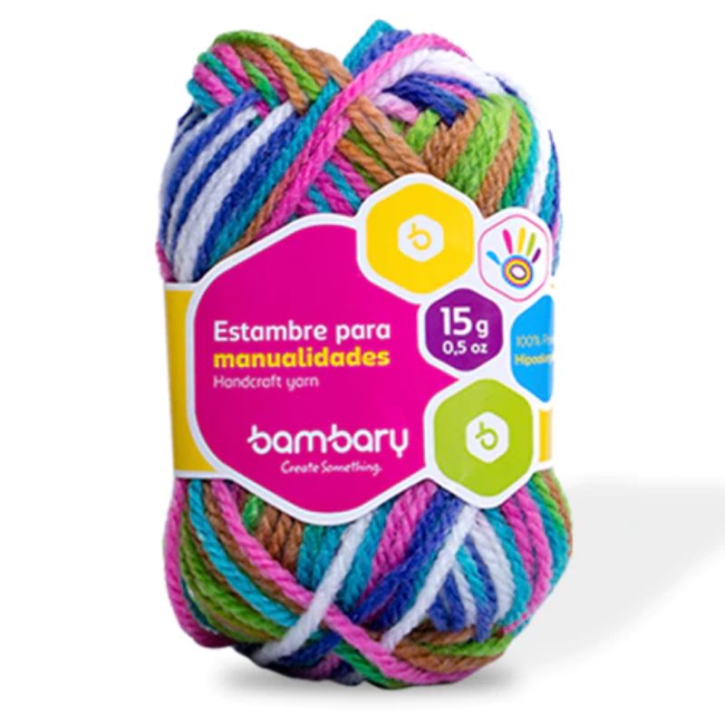 Bambary Lana Colores Matizados, (15g)(4 u)