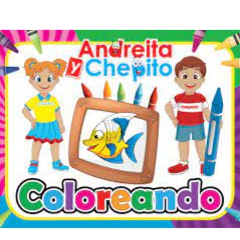 LIBRO COLOREANDO ANDREITA Y CHEPITO