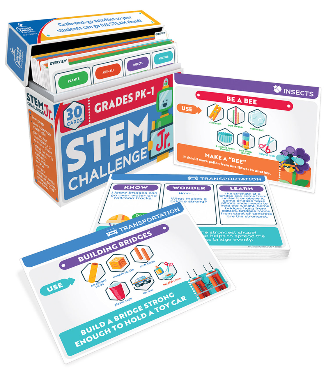 STEM Challenge Jr. Learning Cards Grade PK-1