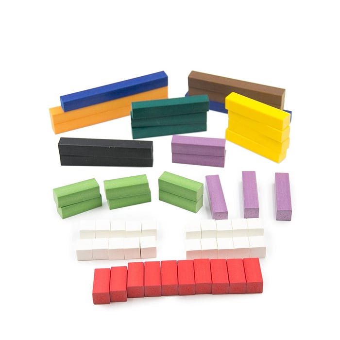 Jumbo Cuisenaire Rods (Set/56)