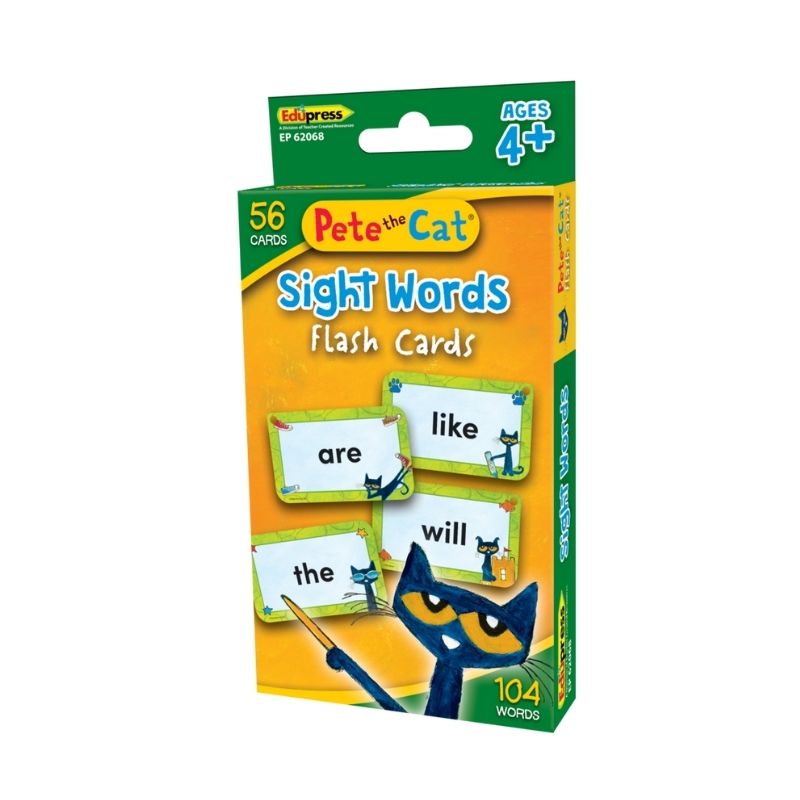 Pete the Cat Sight Words Flash Cards