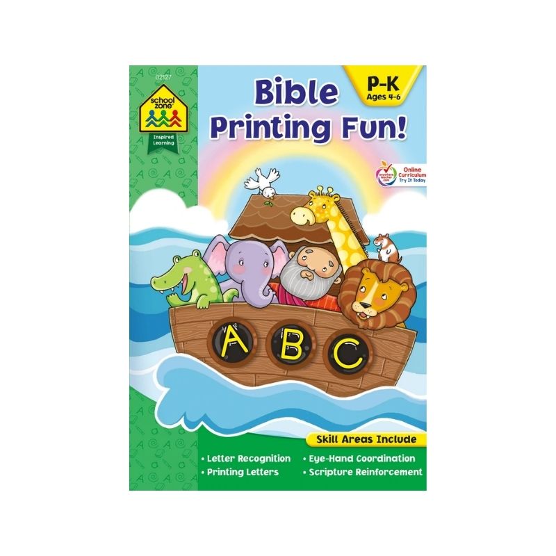 Bible Printing Fun! Grades P-K Workbook