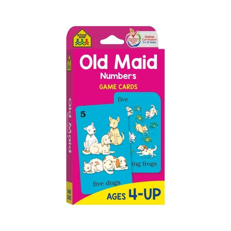 Old Maid Numbers Game Cards