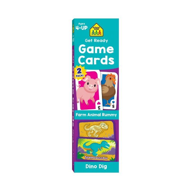 Get Ready Game Cards Farm Animal Rummy & Dino Dig