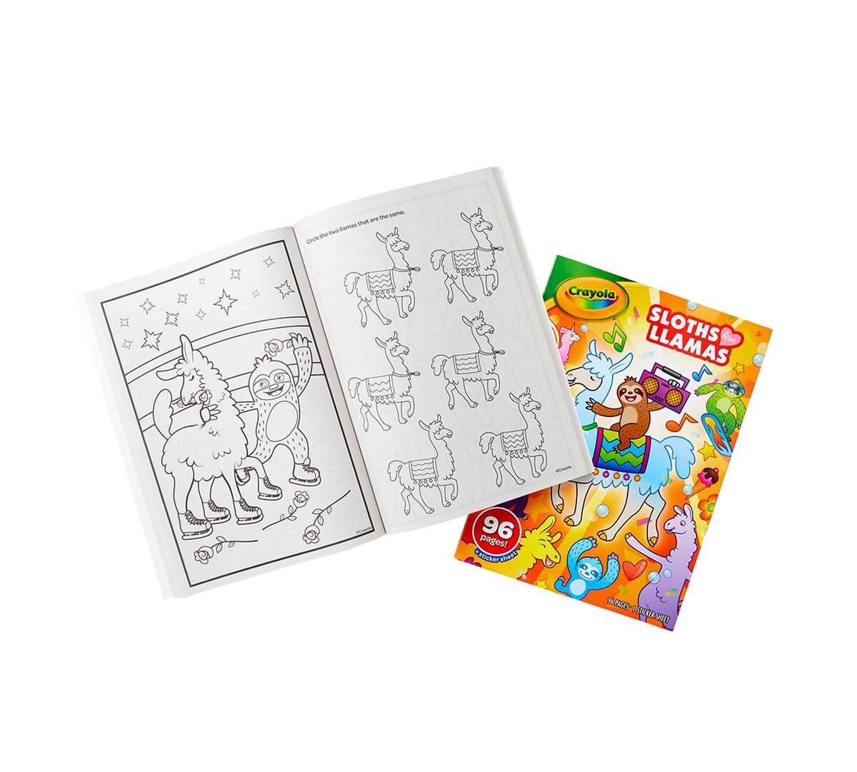 Sloths love llamas Coloring Book