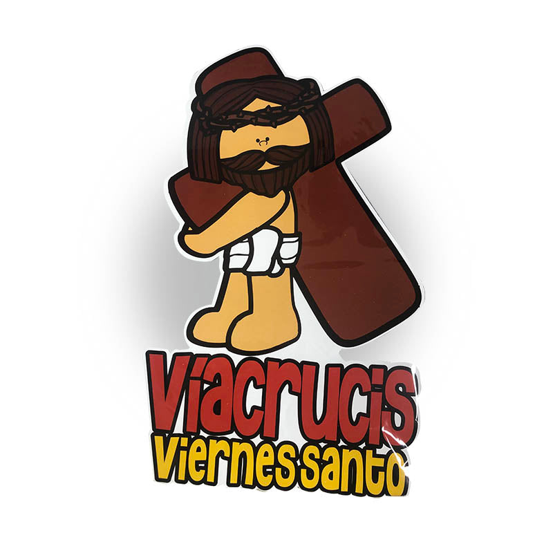 LAMINAS DE SEMANA SANTA (18") VÍACRUCIS-VIERNES SANTO