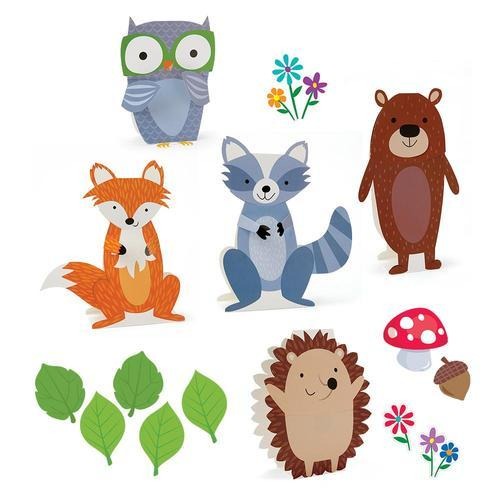 CTP-10204 BULLETIN BOARD SET STAND-UP WOODLAND FRIENDS