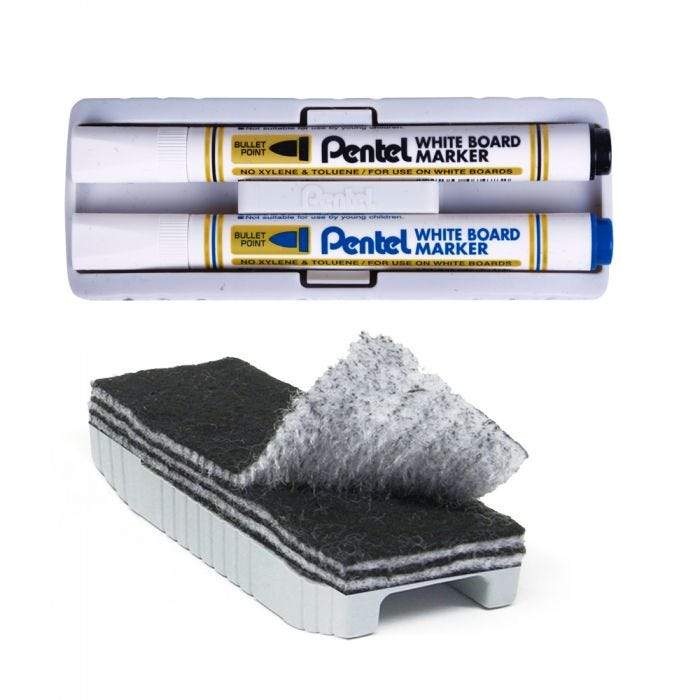 Set de Marcador Pentel para tablero (2 colores  borrador) - Ultracomonline.com