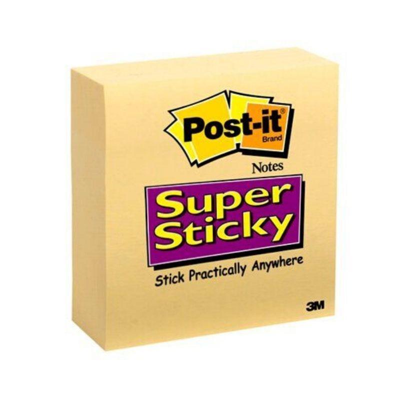 Post it 3m (3" x 3") super adhesivas amarillo (90 hojas) (und) - Ultracomonline.com