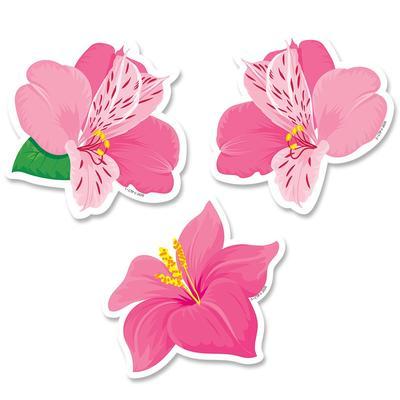 CTP-10232 CUT-OUTS PINK BLOOMS 3 IN