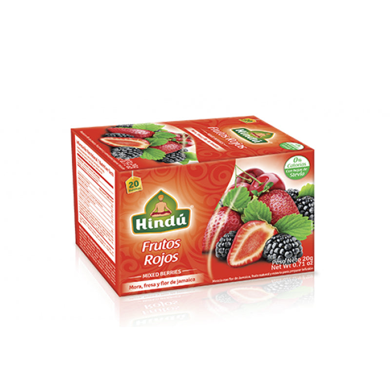 TE HINDU FRUTOS ROJOS (MORA,FRESA,FLOR DE JAMAICA) (20G) (C/20)
