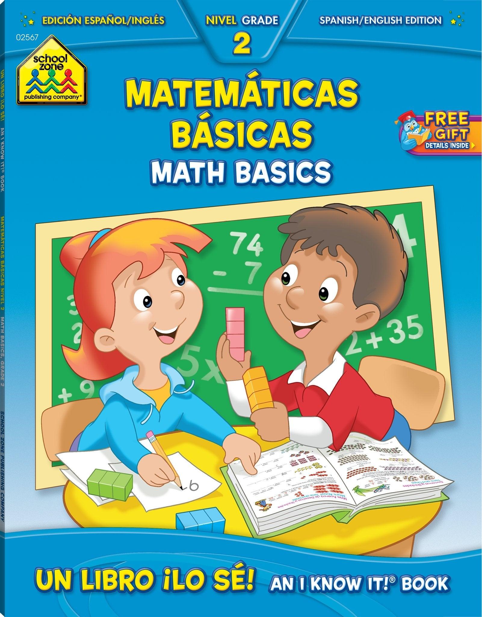 Math Basics 2 Bilingual Workbook (ages 7-8)