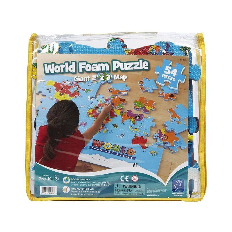 EDUCATIONAL-INSIGHTS-WORLD-FOAM-MAP-PUZZLE