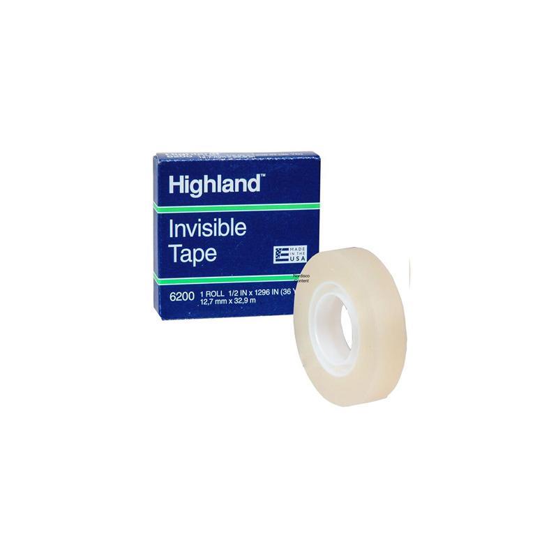 "TAPE-HIGHLAND-#6200-INVISIBLE-MATTE-(3/4""-X-36YDS)"