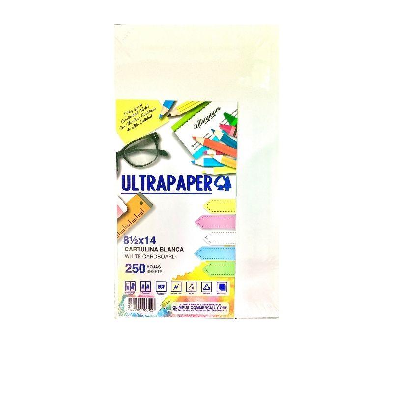 Cartulina blanca Ultrapaper 90lb 8.5" x 14" (250h)