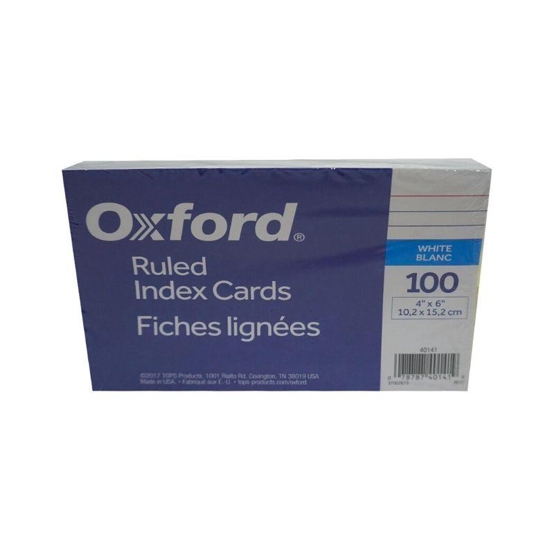 Tarjetas rayadas oxford (4" x 6") (100 und) - Ultracomonline.com